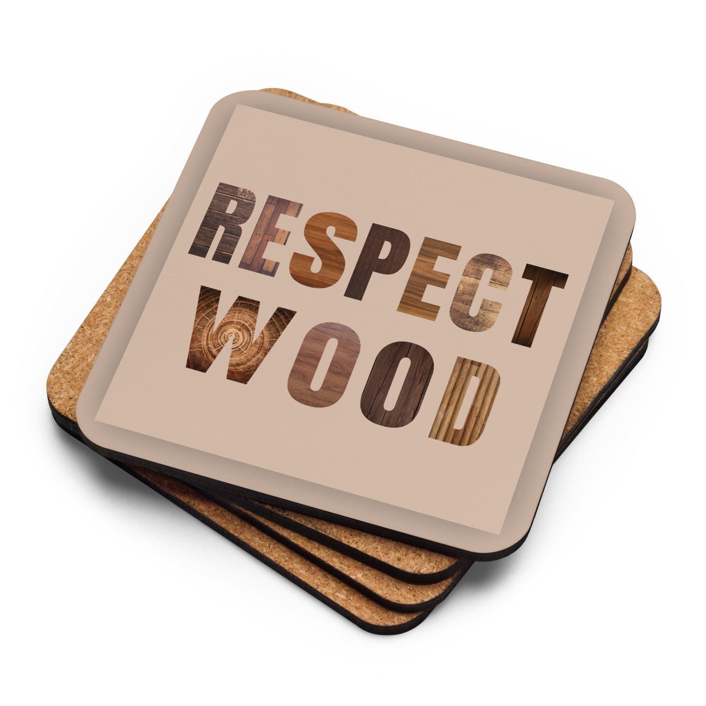 Respect Wood Coaster