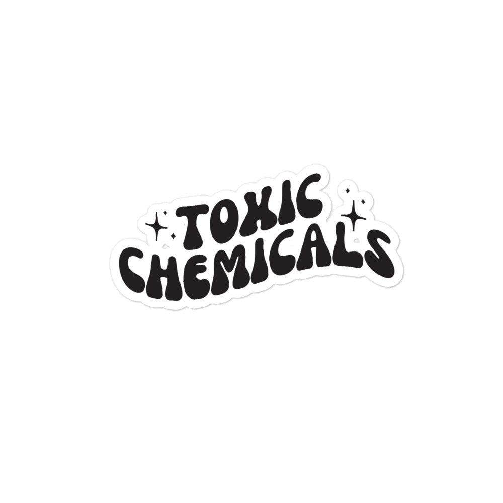 Toxic chemicals sticker