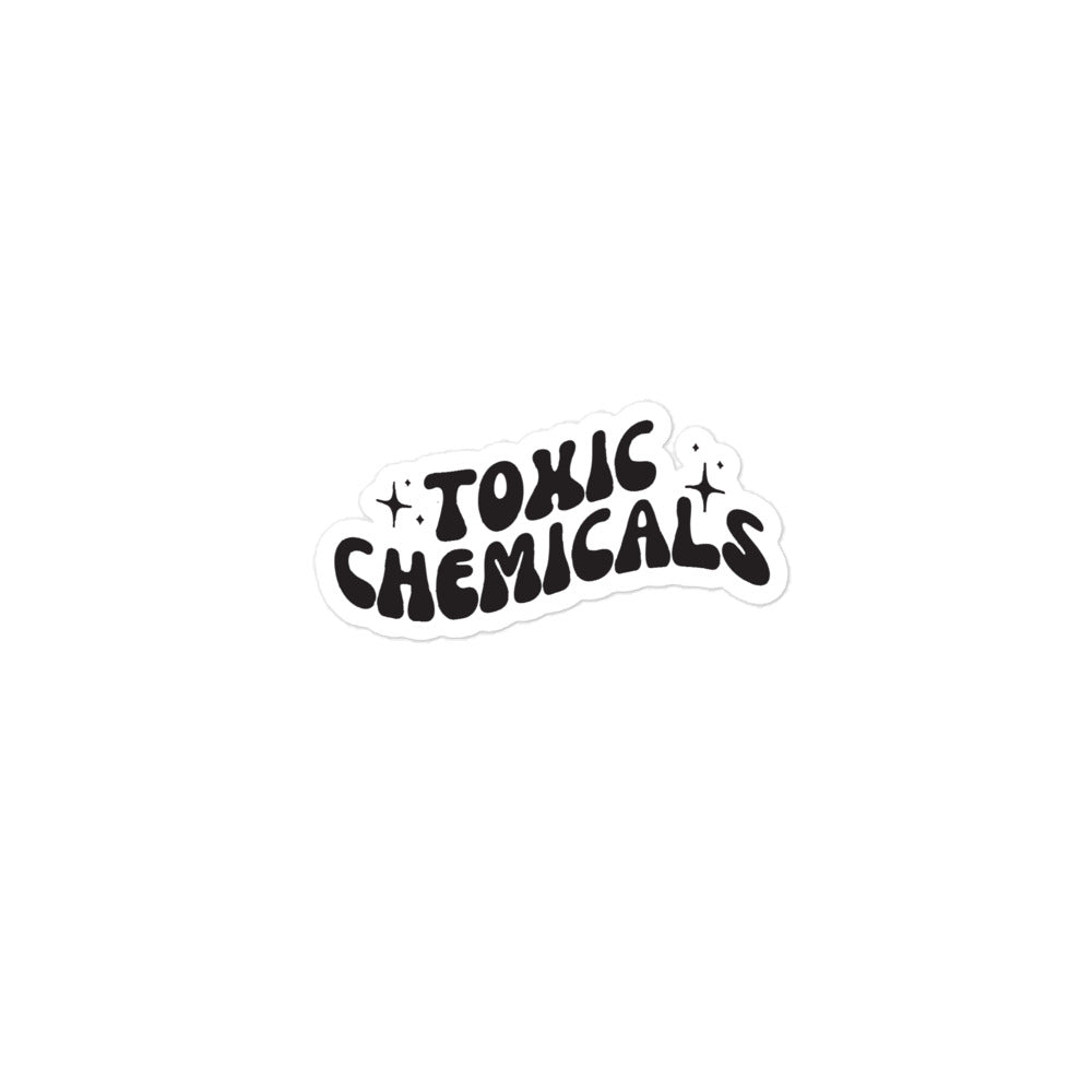 Toxic chemicals sticker