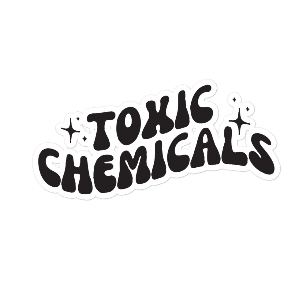 Toxic chemicals sticker