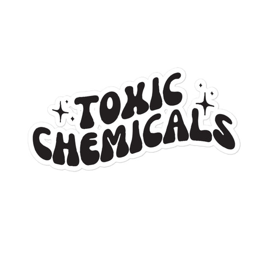 Toxic chemicals sticker